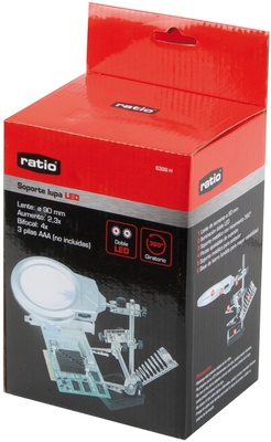 Lupa con Soporte Pinza Led Ratio 6399